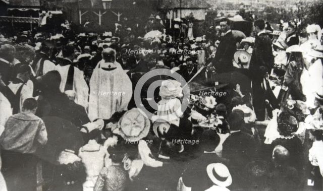 Foundation stone laying, St. Clement's Church, Mosman, 1902. Creator: Unknown.