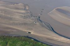Foundations and piers of the dismantled Severn Railway Bridge, Gloucestershire, 2014. Creator: Historic England Staff Photographer
