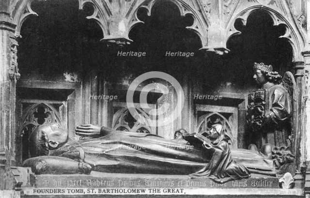 Founder's Tomb, St Bartholomew the Great, early 20th century. Artist: Unknown