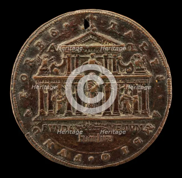 Founding of San Carlo ai Catinari, Rome, by Pope Paul V [obverse], 1612. Creator: Unknown.
