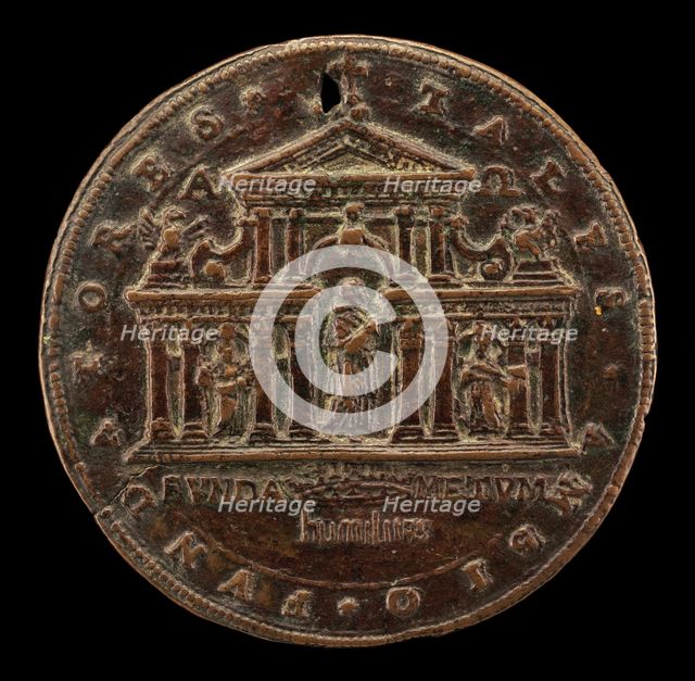 Founding of San Carlo ai Catinari, Rome, by Pope Paul V [obverse], 1612. Creator: Unknown.