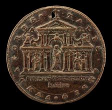 Founding of San Carlo ai Catinari, Rome, by Pope Paul V [obverse], 1612. Creator: Unknown