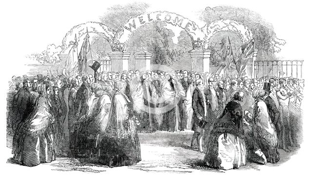 Founding of the The New School at Loughborough - the Procession, 1850. Creator: Unknown.