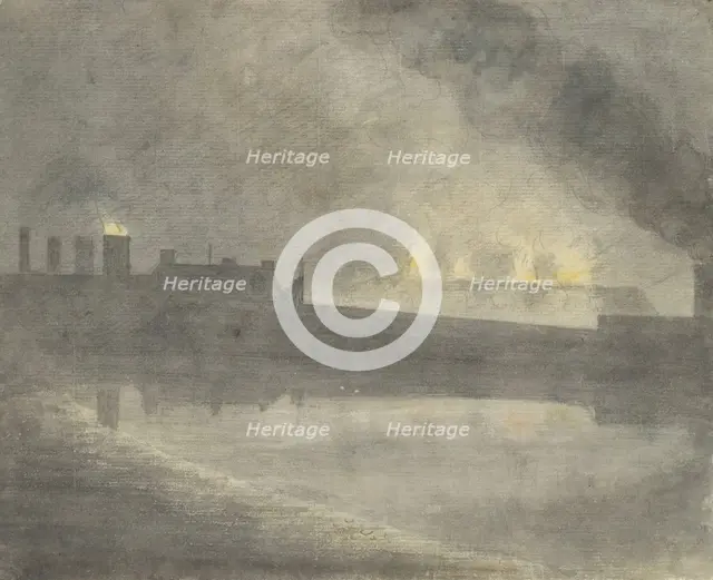 Foundry at Canon, 1792. Creator: John Baptist Malchair.