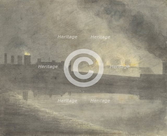 Foundry at Canon, 1792. Creator: John Baptist Malchair.