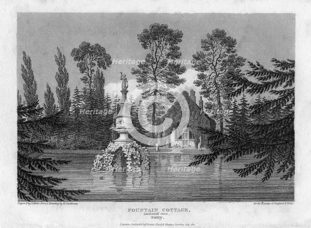 Fountain Cottage, Camberwell Grove, Surrey, 19th century. Artist: J Storer
