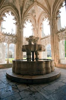 Fountain, Cloister of King John I, Monastery of Batalha, Batalha, Portugal, 2009. Creator: Samuel Magal