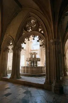 Fountain, Cloister of King John I, Monastery of Batalha, Batalha, Portugal, 2009. Creator: Samuel Magal