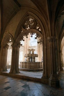 Fountain, Cloister of King John I, Monastery of Batalha, Batalha, Portugal, 2009. Creator: Samuel Magal