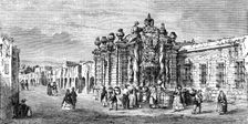 Fountain and Aquaduct, City of Mexico. A Ride Round the Valley of Mexico 1875. Creator: Unknown