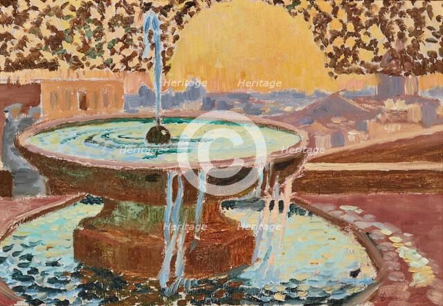 Fountain at the Villa Medici, 1904. Creator: Maurice Denis.