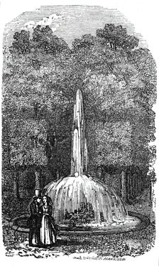 Fountain at Versailles, 1844. Creator: Unknown
