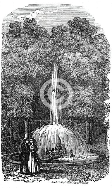 Fountain at Versailles, 1844. Creator: Unknown.