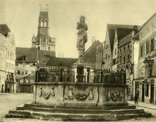 Fountain, Braunau am Inn, Upper Austria, c1935. Creator: Unknown