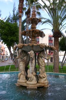 Fountain, Gran Tarajal, Fuerteventura, Canary Islands. Creator: Peter Thompson