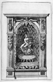 Fountain, grotto design, 1664. Artist: Georg Andreas Bockler