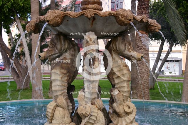 Fountain detail, Gran Tarajal, Fuerteventura, Canary Islands. Creator: Peter Thompson.