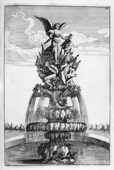 Fountain design, 1664. Artist: Georg Andreas Bockler