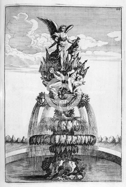 Fountain design, 1664. Artist: Georg Andreas Bockler