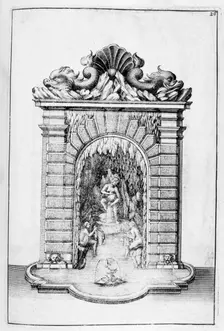 Fountain design, 1664. Artist: Georg Andreas Bockler