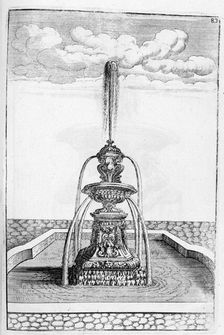 Fountain design, 1664. Artist: Georg Andreas Bockler