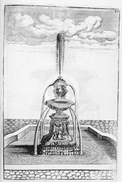 Fountain design, 1664. Artist: Georg Andreas Bockler