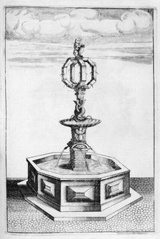 Fountain design, 1664. Artist: Georg Andreas Bockler