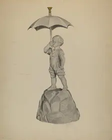Fountain Figure, c. 1938. Creator: Roberta Spicer