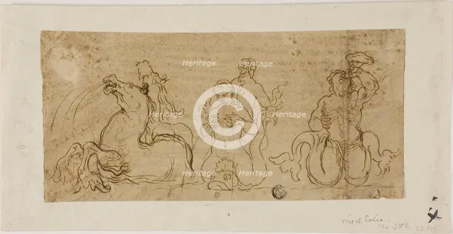 Fountain Figures, 1600-1699. Creator: Unknown.