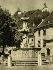 Fountain, Friesach, Austria, c1935. Creator: Unknown