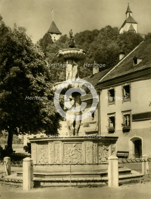 Fountain, Friesach, Austria, c1935. Creator: Unknown.