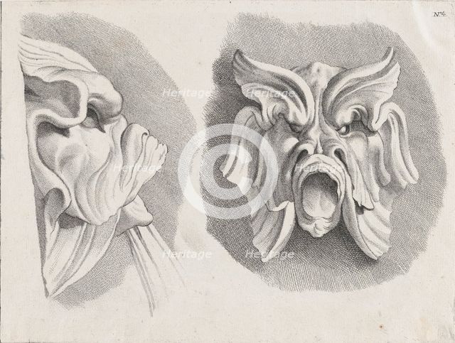 Fountain head, after the Fontaine des Quatre-Saisons (Paris),..., possibly mid to late 18th century. Creator: Anon.