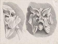 Fountain head, after the Fontaine des Quatre-Saisons (Paris),..., possibly mid to late 18th century. Creator: Anon