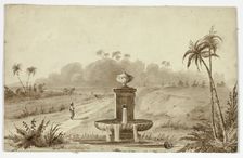 Fountain in Oasis, n.d. Creator: Unknown