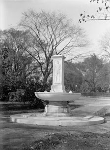 Fountain In Memory of Butt And Millet, South of White House, 1912. Creator: Harris & Ewing