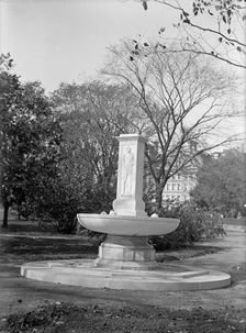 Fountain In Memory of Butt And Millet, South of White House, 1912. Creator: Harris & Ewing