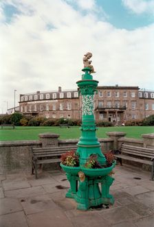 Fountain in Queen's Park, Fleetwood, Lancashire, 1999. Artist: P Williams