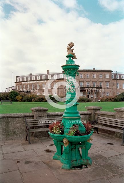 Fountain in Queen's Park, Fleetwood, Lancashire, 1999. Artist: P Williams