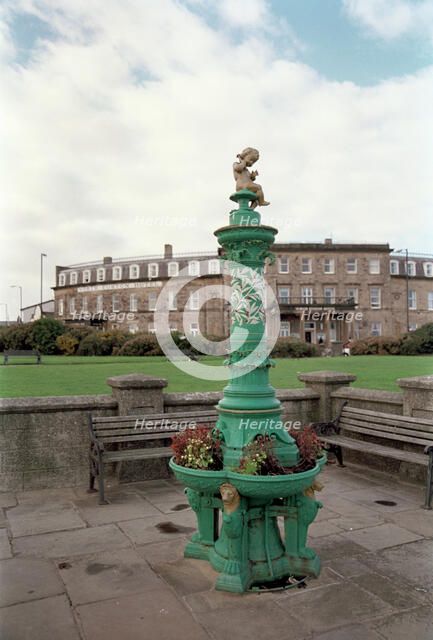 Fountain in Queen's Park, Fleetwood, Lancashire, 1999. Artist: P Williams