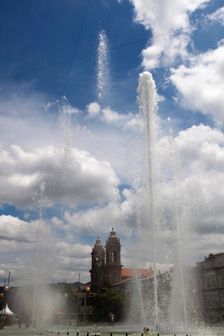 Fountain in Republic Square, Braga, Portugal, 2009. Creator: Samuel Magal