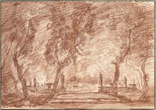 Fountain in the Park, c. 1765. Creator: Hubert Robert