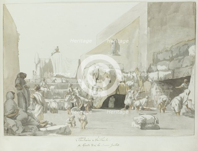 Fountain of Arethusa with source, 1778. Creator: Louis Ducros.
