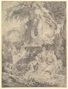 Fountain of Love, 1738. Creator: Pierre Alexandre Aveline