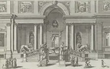Fountain of Mercury in the garden of the Villa Medici..., 1691 or after. Creator: Giovanni Francesco Venturini