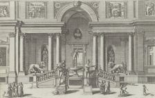 Fountain of Mercury in the garden of the Villa Medici..., 1691 or after. Creator: Giovanni Francesco Venturini