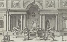 Fountain of Mercury in the garden of the Villa Medici..., 1691 or after. Creator: Giovanni Francesco Venturini