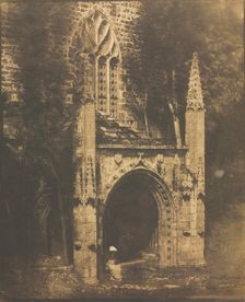 Fountain of Notre-Dame at Saint-Brieuc, Brittany, c. 1853. Creator: Louis-Rémy Robert (French, 1811-1882)