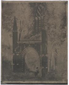 Fountain of Notre Dame at Saint-Brieuc, Brittany, c. 1853. Creator: Louis-Rémy Robert (French, 1811-1882)