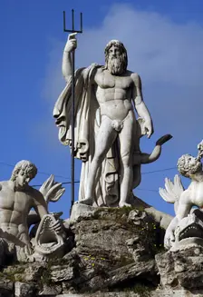 Fountain of Neptune, Piazza del Popolo, Rome, Italy, 2009. Creator: LTL