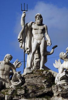 Fountain of Neptune, Piazza del Popolo, Rome, Italy, 2009. Creator: LTL